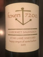 Foxen Foxen 7200  Star Lane Vineyard Cabernet Sauvignon