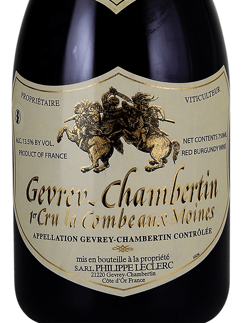 1998年Gevrey-Chambertin Philippe Leclerc Philippe Leclerc Gevrey-Chambertin 1er Cru 'La Combe aux Moines