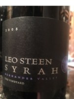 Leo Steen The Vineyard Syrah