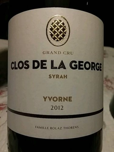 Clos de La George - Famille Rolaz Thorens Syrah Grand Cru | Vivino ...