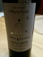 Feudi Salentini Allegretto Collezione Privata Old Vines Negroamaro del Salento