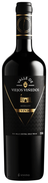 Vinho Valle de Viejos Viñedos Tinto Seco Chile Vin 50 Merlot 750ml