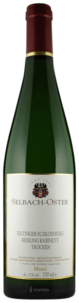 Selbach-Oster Zeltinger Schlossberg Riesling Kabinett Trocken