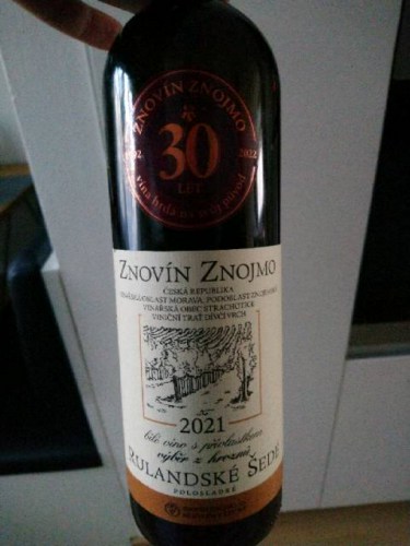 2021 Znovín Znojmo Rulandské Šedé | Vivino US