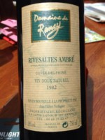 Domaine de Rancy Cuvée Delphine Rivesaltes Ambré