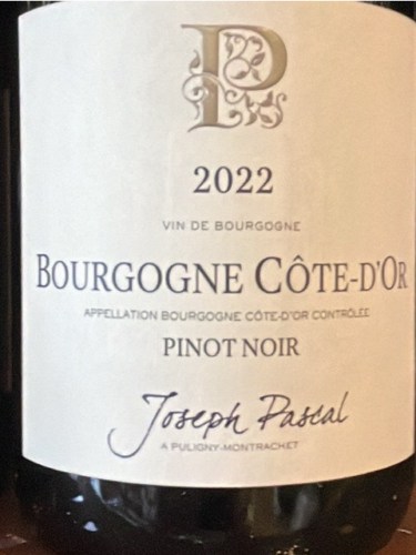 Joseph Pascal Bourgogne Côte d'Or Pinot Noir | Vivino English
