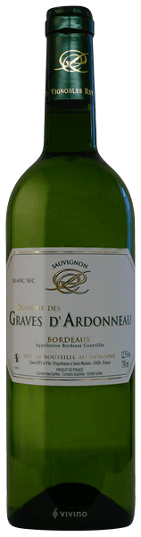 Domaine Des Graves D Ardonneau Sauvignon Bordeaux Blanc Sec Wine Info
