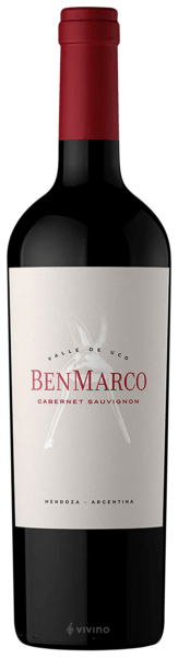 Vinho Benmarco Wine Tinto Seco Argentina Cabernet Sauvignon 2020 750ml