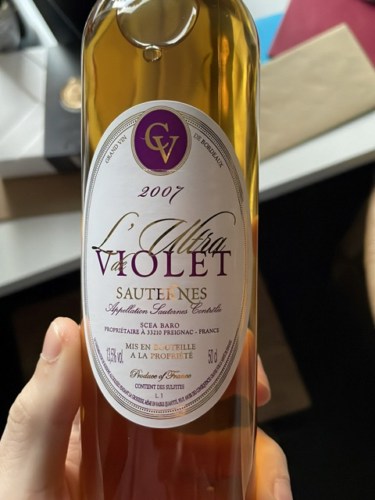 Château Violet L'Ultra de Violet Sauternes | Vivino English