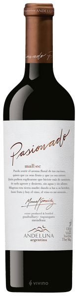 ANDELUNA PASIONADO MALBEC 6X750 - alternate view