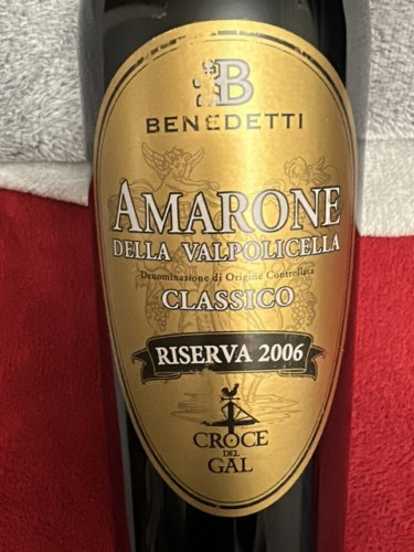 Benedetti Gold Label Croce Del Gal Riserva Amarone della Valpolicella ...