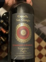 Tinazzi Cantine San Giorgio Cappella San Giorgio Collezione di Famiglia Sangiovese