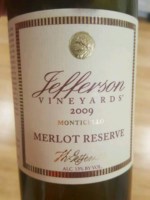 Jefferson Vineyards Merlot Reserve