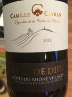 Camille Cayran Côtes-du-Rhône-Villages 'Plan de Dieu'