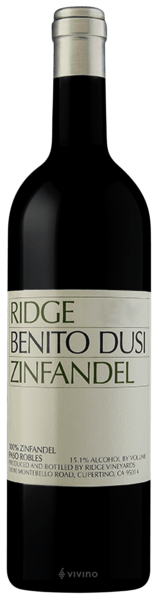 Ridge Vineyards Benito Dusi Zinfandel