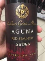 Kakhuri Gvinis Marani (Кахури Гвинис Марани) Aguna Red Semi-Dry (აგუნა)