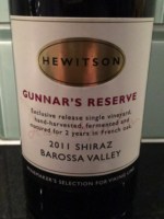 Hewitson Gunnar's Reserve Shiraz