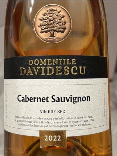 Domeniile Davidescu Cabernet Sauvignon Roz Sec | Vivino English