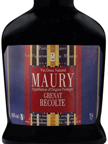 Les Vignerons de Maury Grenat Récolte | Vivino English