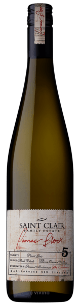 Saint Clair Family Estate Pioneer Block 5 Bull Block Pinot Gris