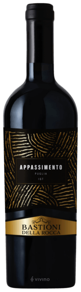 Vinho Bastioni Della Rocca Tinto Seco Itália Appassimento Negroamaro, Primitivo 2024 750ml