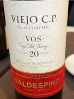 Valdespino Viejo C.P. Palo Cortado Very Old Sherry Aged 20 Years