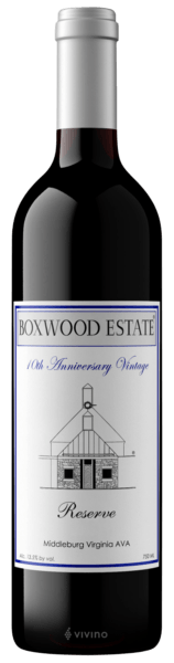 Boxwood Estate 10th Anniversary Vintage Reserve
