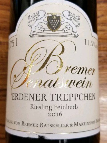 Bremer Ratskeller Bremer Senatswein Erdener Treppchen Riesling Feinherb ...