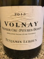 Benjamin Leroux Volnay 1er Cru 'Pitures-Dessus'