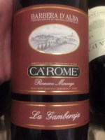 Ca' Rome' Barbera d'Alba La Gamberaja