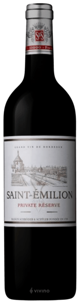 Vinho Schröder & Schÿler Tinto Seco França Private Reserve Cabernet Franc, Merlot 2021 750ml