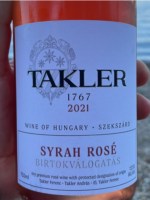 Takler Syrah Rosé
