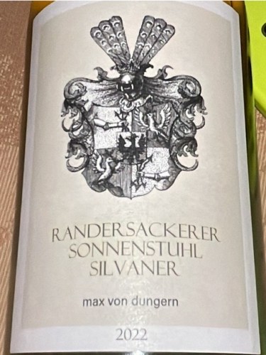 Max von Dungern Randersackerer Sonnenstuhl Silvaner | Vivino Svenska