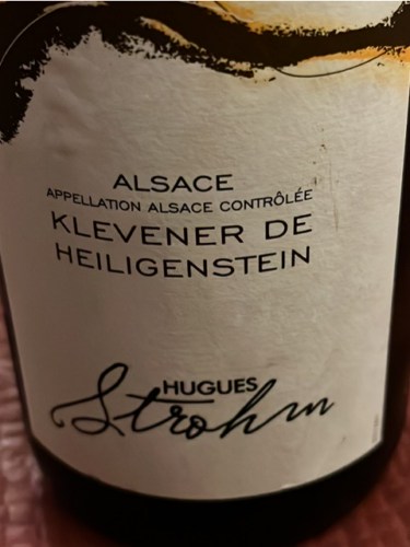 Hugues Strohm Klevener de Heiligenstein | Vivino US