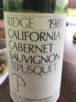 Ridge Vineyards Tepusquet Cabernet Sauvignon