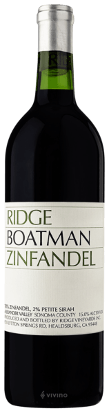 Ridge Vineyards Boatman Zinfandel