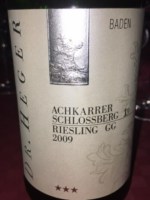 Dr. Heger Achkarrer Schlossberg Riesling Auslese