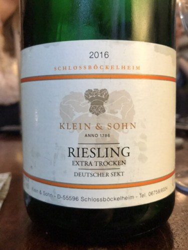 Klein & Sohn Riesling Sekt Extra Trocken | Vivino US