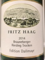 Fritz Haag Edition Dallmayr Brauneberger Riesling Trocken