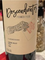 Siegel Descendientes Primer Paso Carmenere