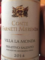 Conte Farneti Merenda Villa La Monda Primitivo