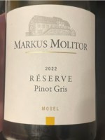 Markus Molitor Réserve Pinot Gris