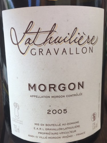 Lathuilière Gravallon Morgon | Vivino English