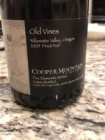 Cooper Mountain Old Vine Pinot Noir