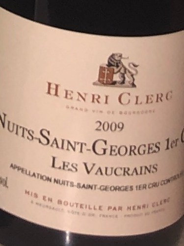 Henri Clerc Nuit Saint-Georges 1er Cru 'Les Vaucrains' | Vivino España
