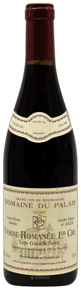 ワイン VOSNE-ROMANEE1erCRU 1 1996Les Gaudichots Domaine du Palais Vosne-Romanée 1er Cru 'Les Gaudichots' | Vivino