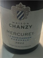 Domaine Chanzy Le Bois Cassien Mercurey Monopole