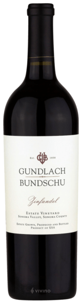 Gundlach Bundschu Estate Vineyard  Zinfandel