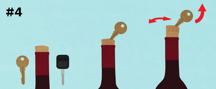 7 Hacks To Open Your Wine Without A Corkscrew